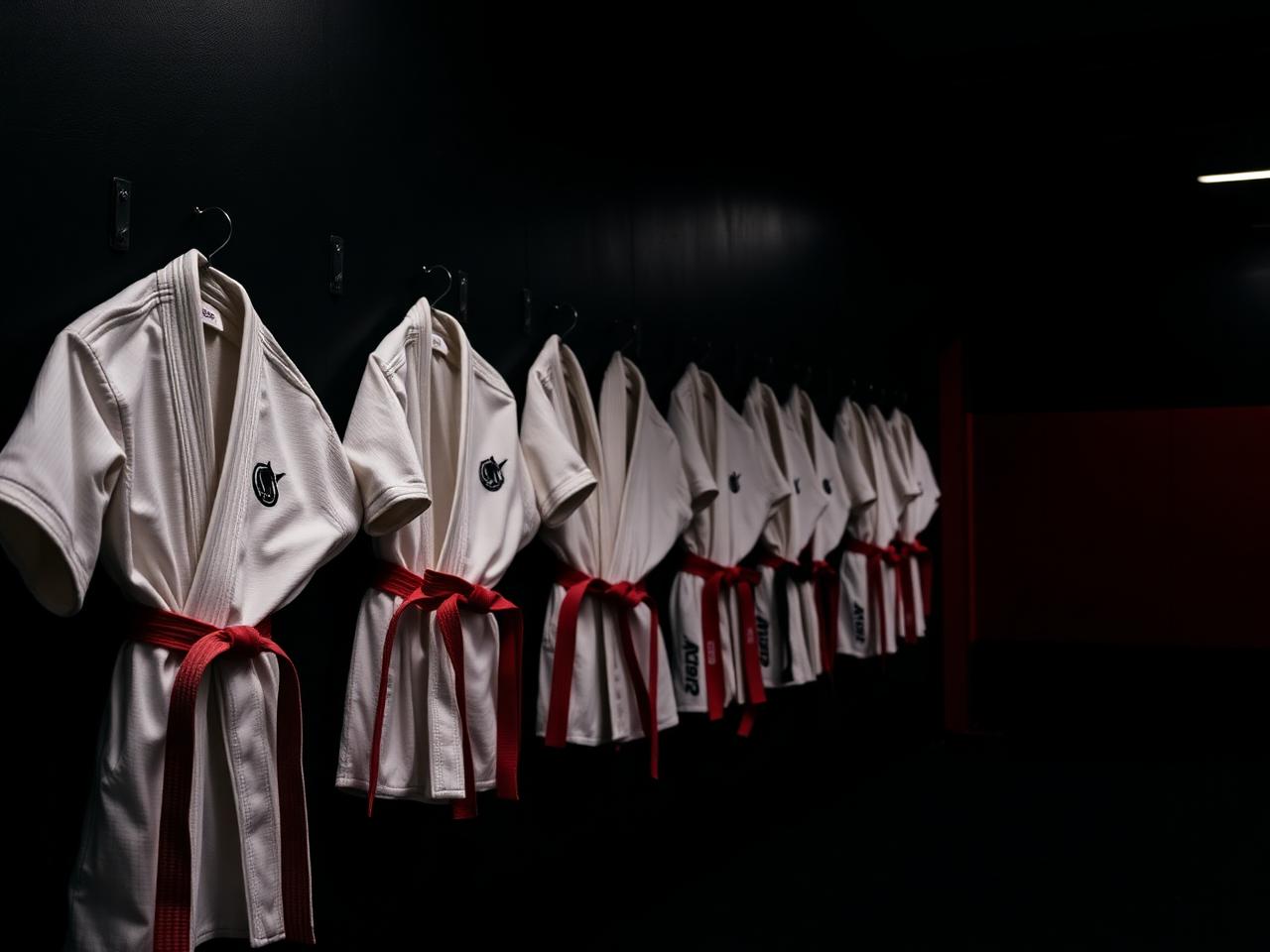 Kimonos e faixas no CT Forja